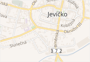 Na Salajce v obci Jevíčko - mapa ulice
