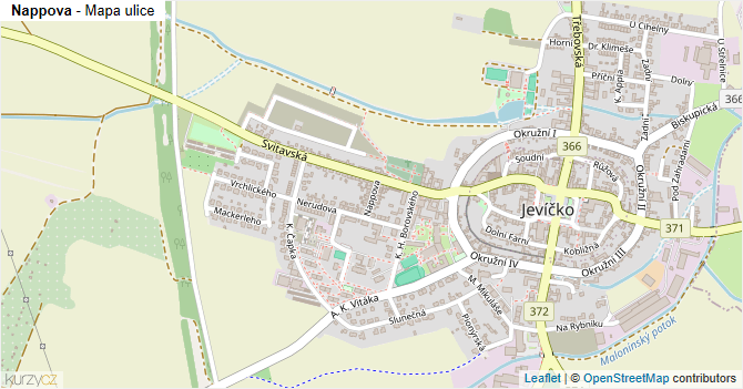 Nappova - mapa ulice