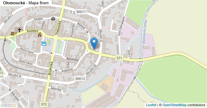Olomoucká - mapa firem