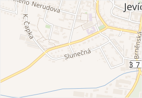Smolenská v obci Jevíčko - mapa ulice