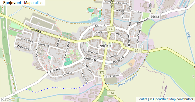 Spojovací - mapa ulice