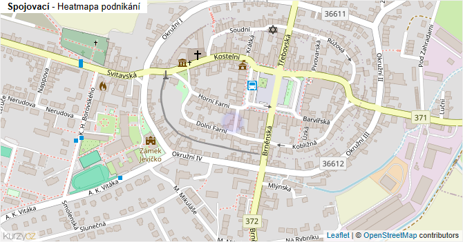 Spojovací - mapa podnikání