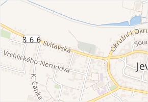 Svitavská v obci Jevíčko - mapa ulice