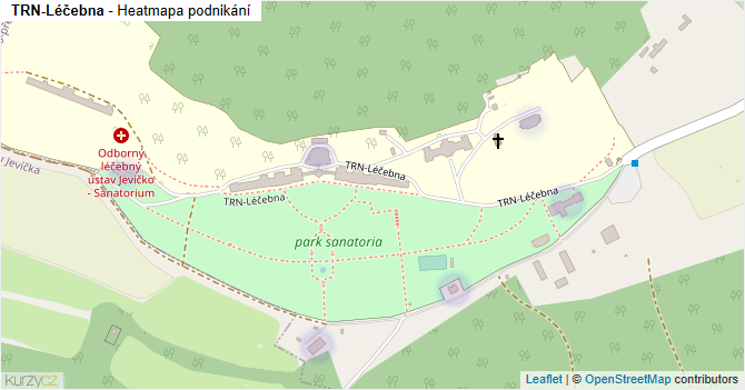 TRN-Léčebna - mapa podnikání