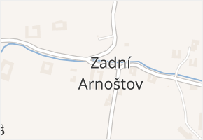 Zadní Arnoštov v obci Jevíčko - mapa části obce