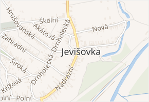Obecní v obci Jevišovka - mapa ulice
