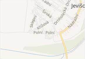 Polní v obci Jevišovka - mapa ulice