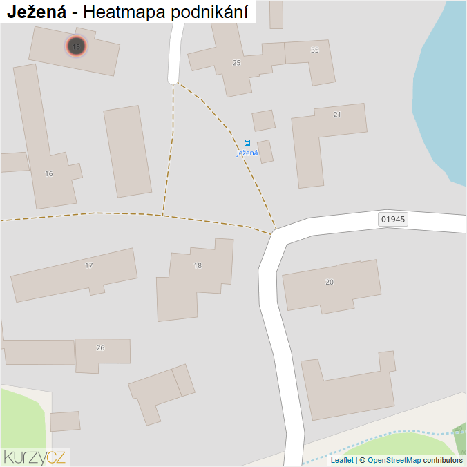 Mapa Ježená - Firmy v obci.