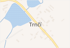 Trnčí v obci Ježovy - mapa části obce