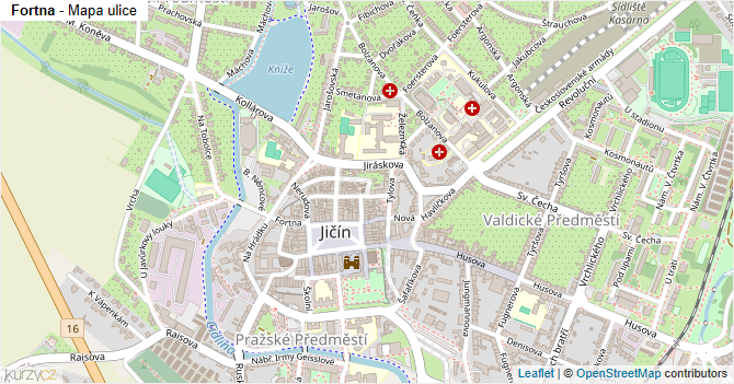Fortna - mapa ulice