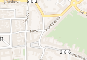 Havlíčkova v obci Jičín - mapa ulice