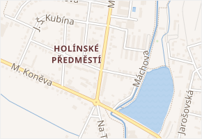Hviezdoslavova v obci Jičín - mapa ulice