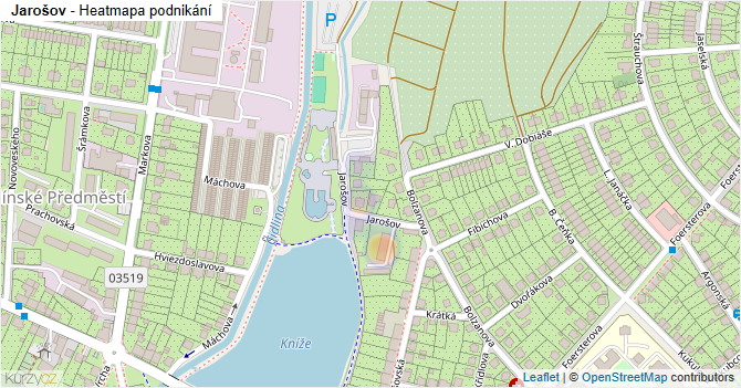 Jarošov - mapa podnikání