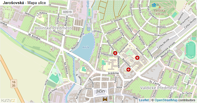 Jarošovská - mapa ulice