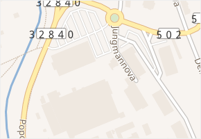Jungmannova v obci Jičín - mapa ulice