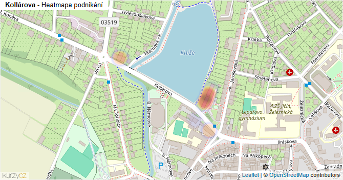 Kollárova - mapa podnikání
