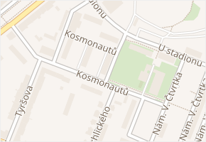 Kosmonautů v obci Jičín - mapa ulice