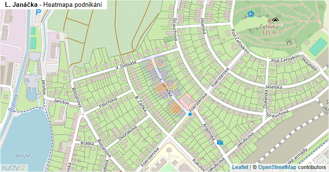 L. Janáčka - mapa podnikání