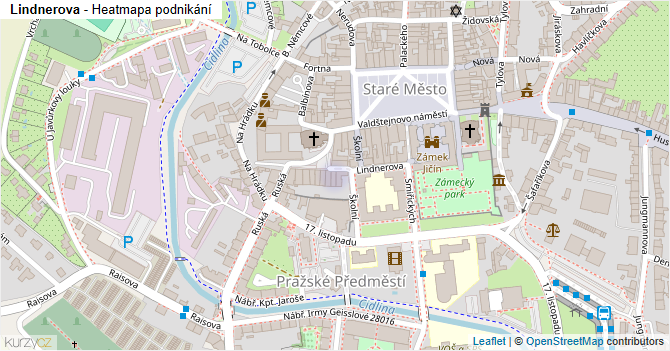 Lindnerova - mapa podnikání