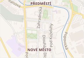 Luční v obci Jičín - mapa ulice