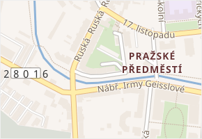 Nábř. Kpt. Jaroše v obci Jičín - mapa ulice