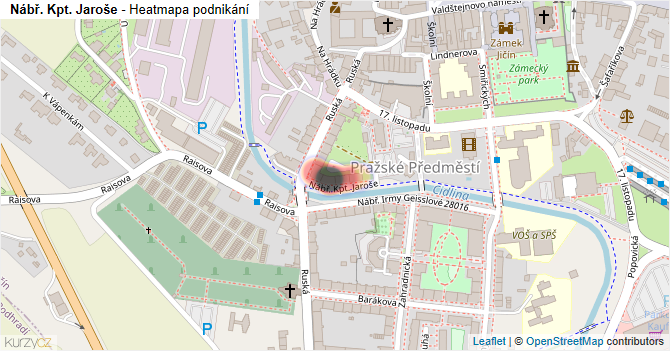 Nábř. Kpt. Jaroše - mapa podnikání