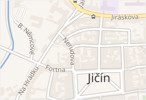 Nerudova v obci Jičín - mapa ulice