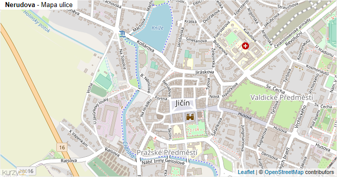 Nerudova - mapa ulice