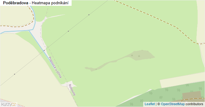 Poděbradova - mapa podnikání
