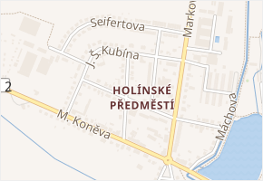 Prachovská v obci Jičín - mapa ulice