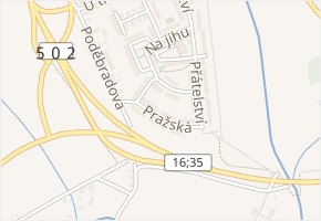 Pražská v obci Jičín - mapa ulice