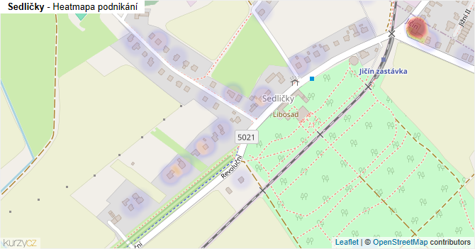 Sedličky - mapa podnikání