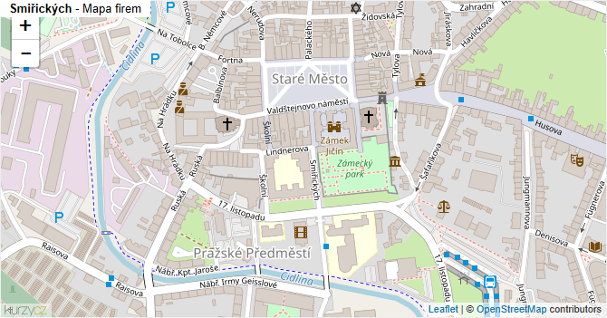 Smiřických - mapa firem