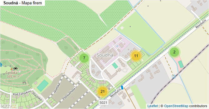 Soudná - mapa firem