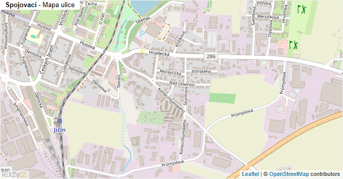 Spojovací - mapa ulice