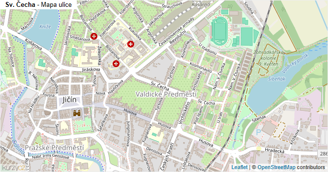 Sv. Čecha - mapa ulice