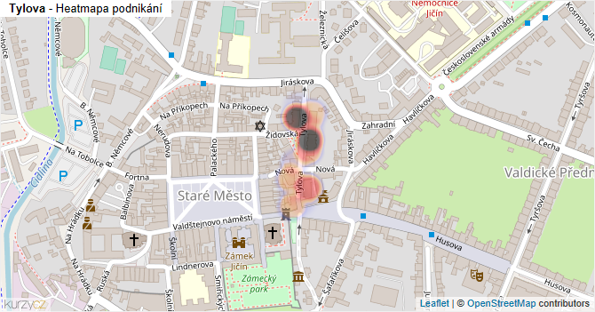 Tylova - mapa podnikání