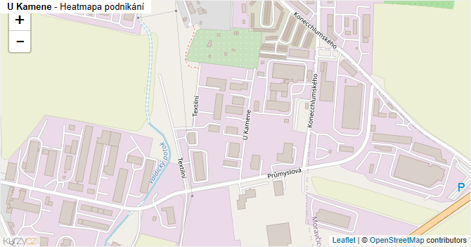 U Kamene - mapa podnikání