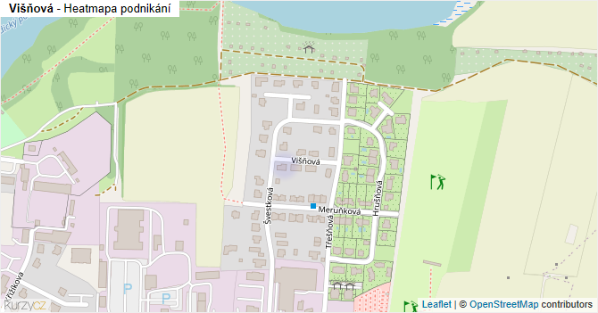 Višňová - mapa podnikání
