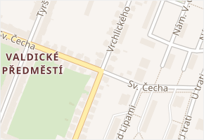 Vrchlického v obci Jičín - mapa ulice