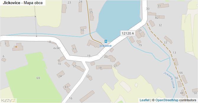 Jickovice - mapa obce