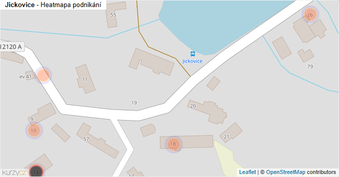 Jickovice - mapa podnikání