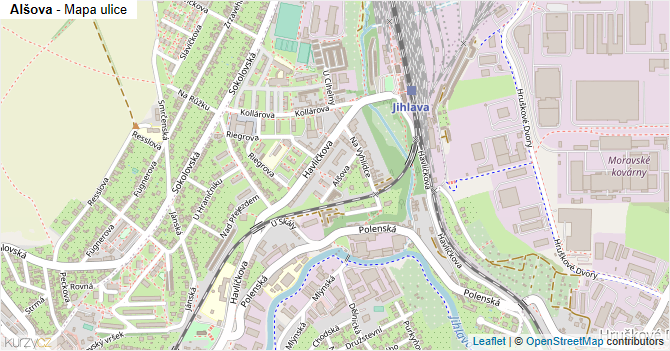 Alšova - mapa ulice
