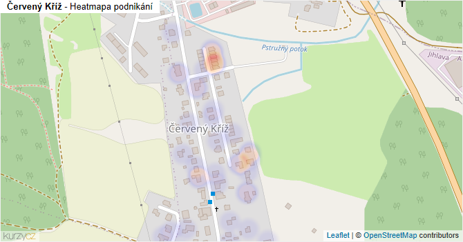 Červený Kříž - mapa podnikání