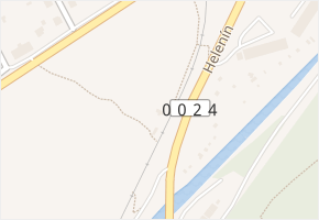 Helenín v obci Jihlava - mapa ulice