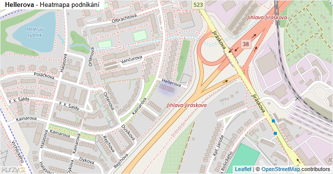 Hellerova - mapa podnikání