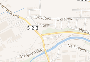 Horní v obci Jihlava - mapa ulice