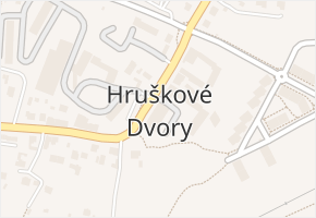Hruškové Dvory v obci Jihlava - mapa části obce