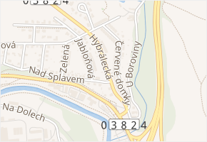 Hybrálecká v obci Jihlava - mapa ulice