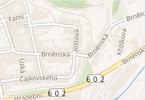 Joštova v obci Jihlava - mapa ulice